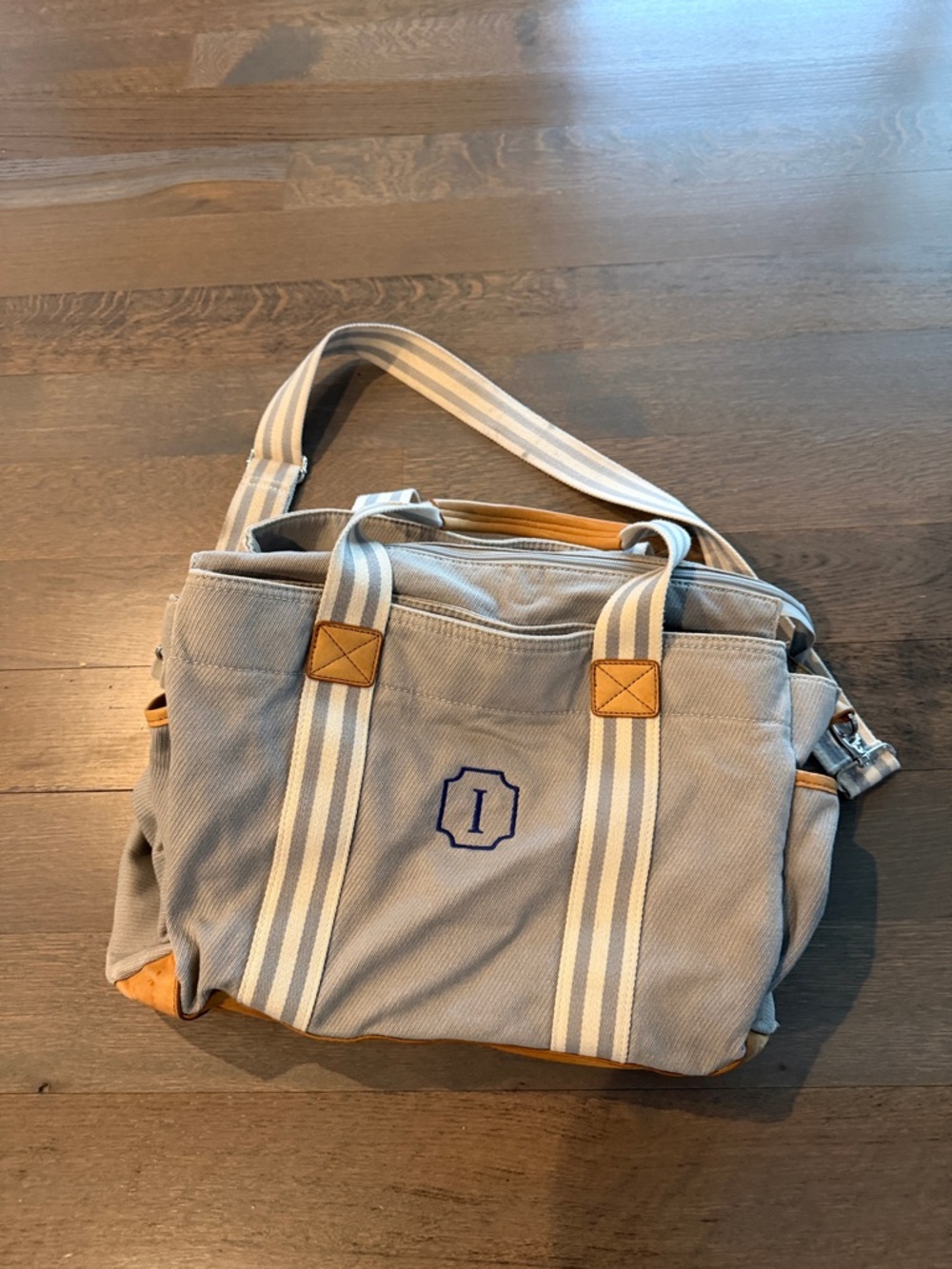 Pottery Barn Kids Diaper Bag with letter I